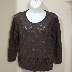 Brown Sweater With Cute Bow in Back